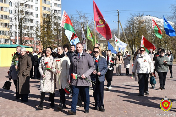 Управление Государственного комитета судебных экспертиз Республики Беларусь по Витебской области приняло участие в мероприятиях, посвящённых 30-летию Конституции
