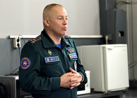 МЧС выходит на передовую кибербезопасности: Сергей Мелешкин встретился с коллективом Лиозненского УПТП “БИГИВ”